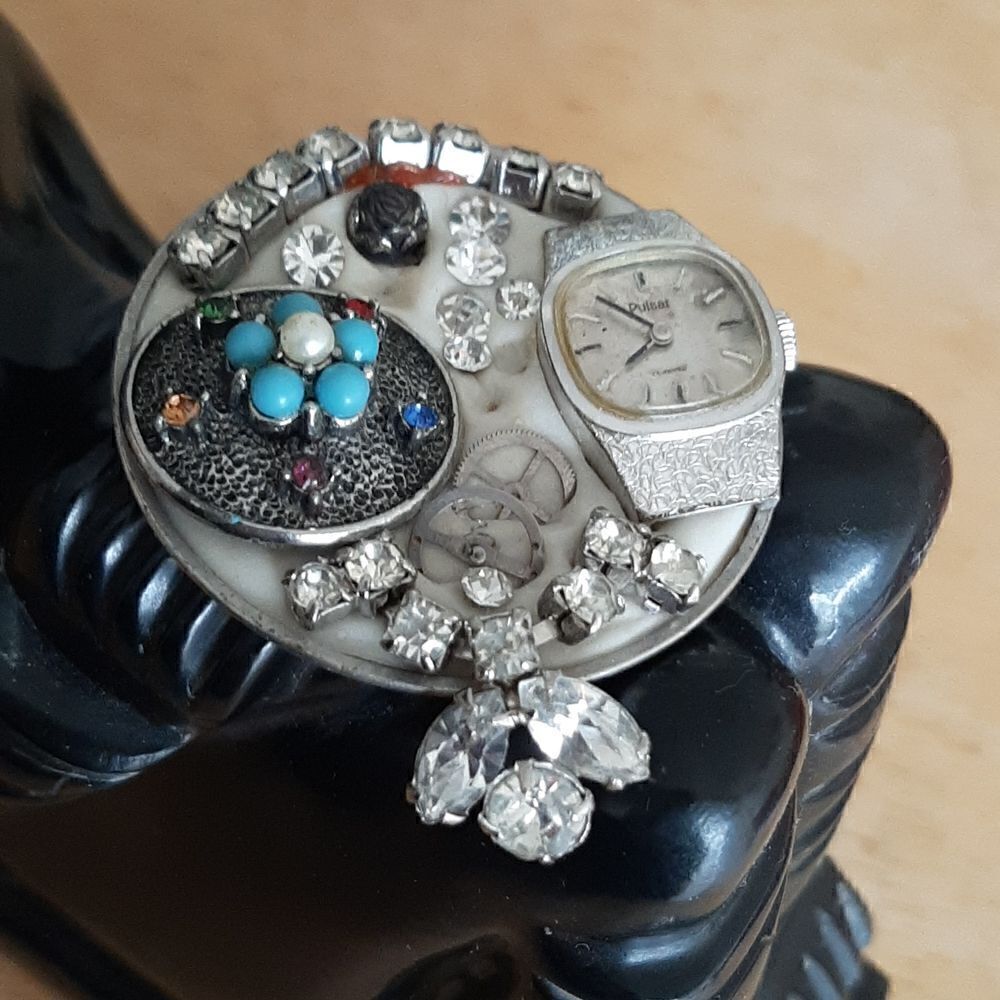 Vintage artisan brooch  